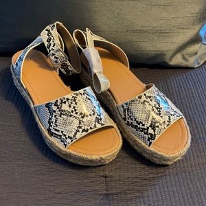 * Final Reduced Price - Snakeskin Espadrilles